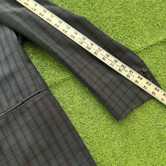 Vintage dormeuil plaid wool blazer - Picture 4 of 8